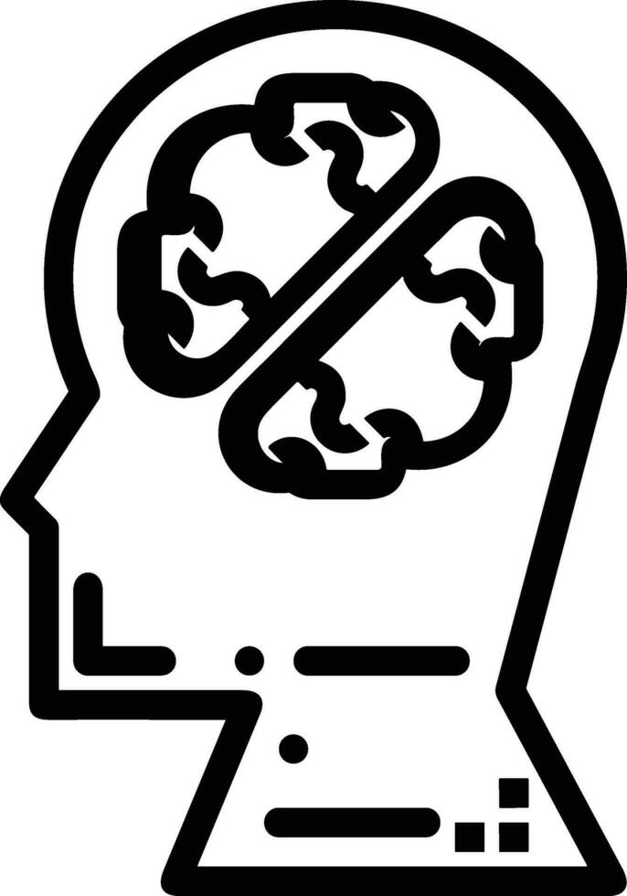 Brain idea symbol icon vector image. Illustration of the creative intelligence think design image. EPS 10