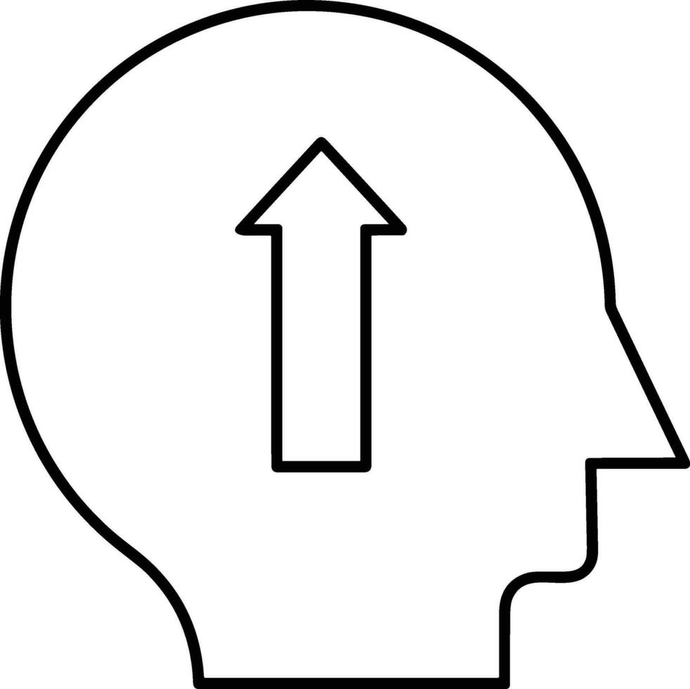 Brain idea symbol icon vector image. Illustration of the creative intelligence think design image. EPS 10