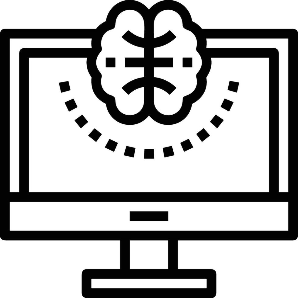 Brain idea symbol icon vector image. Illustration of the creative intelligence think design image. EPS 10