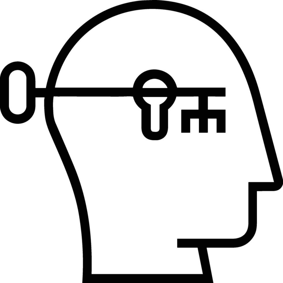 Brain idea symbol icon vector image. Illustration of the creative intelligence think design image. EPS 10