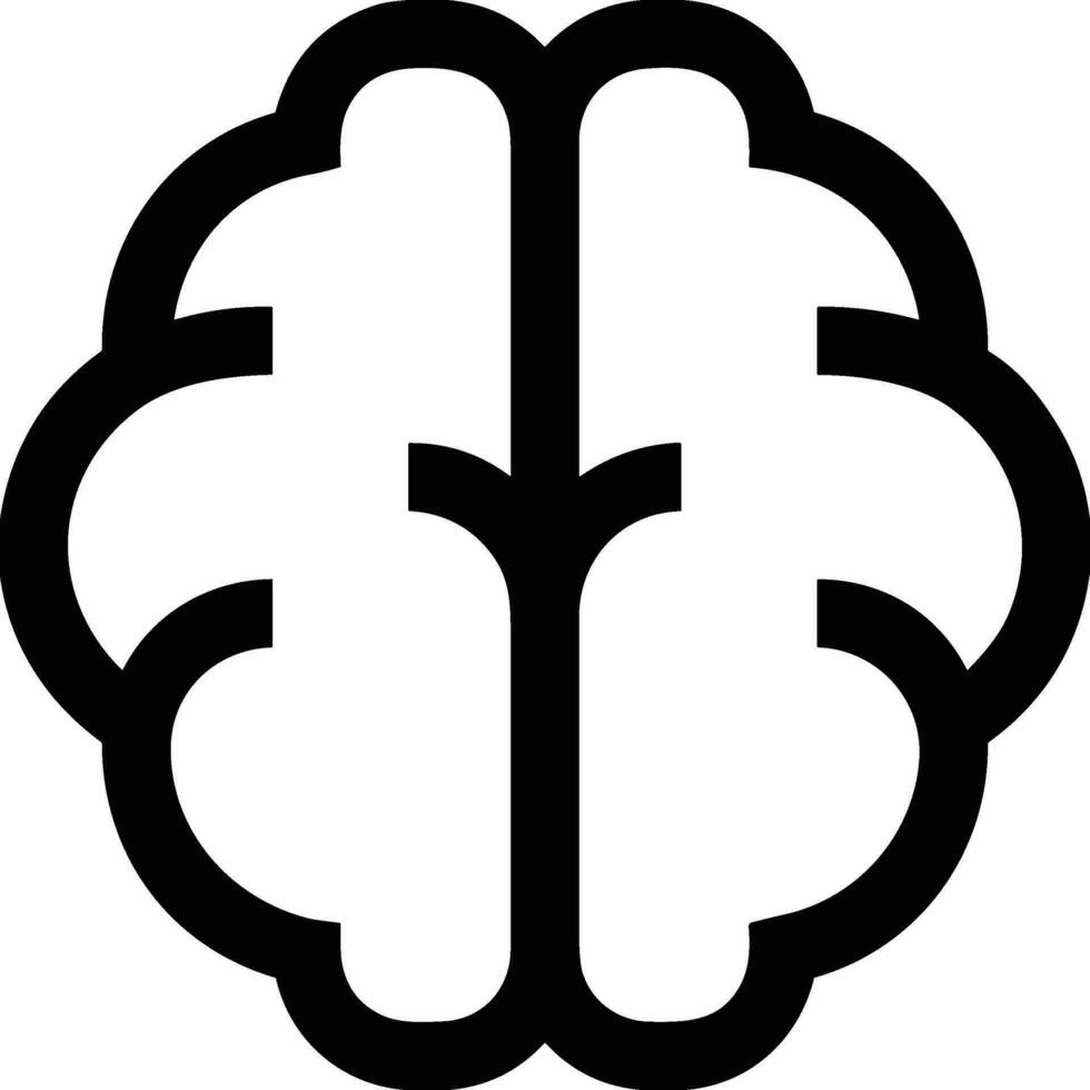 Brain idea symbol icon vector image. Illustration of the creative intelligence think design image. EPS 10