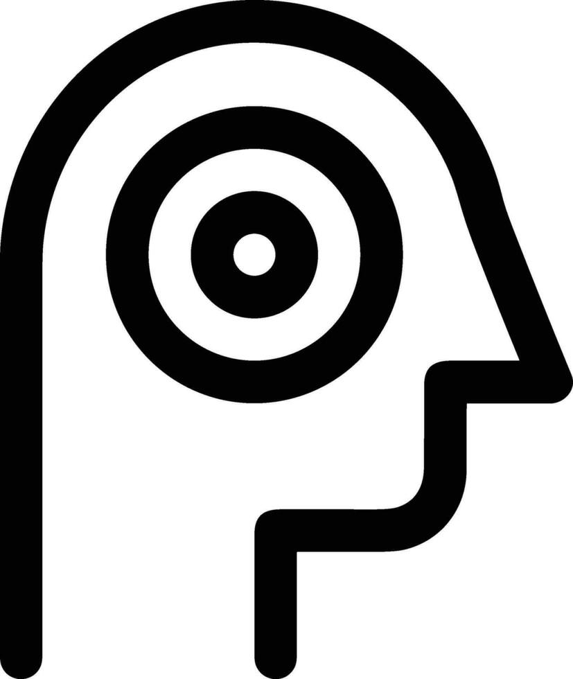 Brain idea symbol icon vector image. Illustration of the creative intelligence think design image. EPS 10