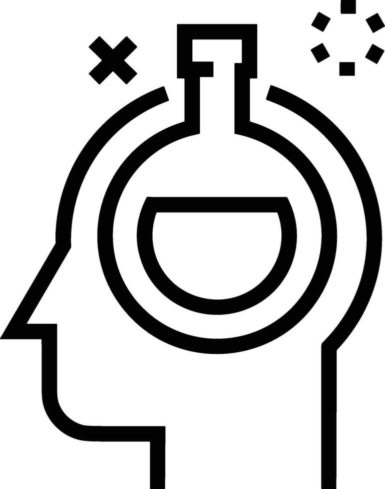 Brain idea symbol icon vector image. Illustration of the creative intelligence think design image. EPS 10