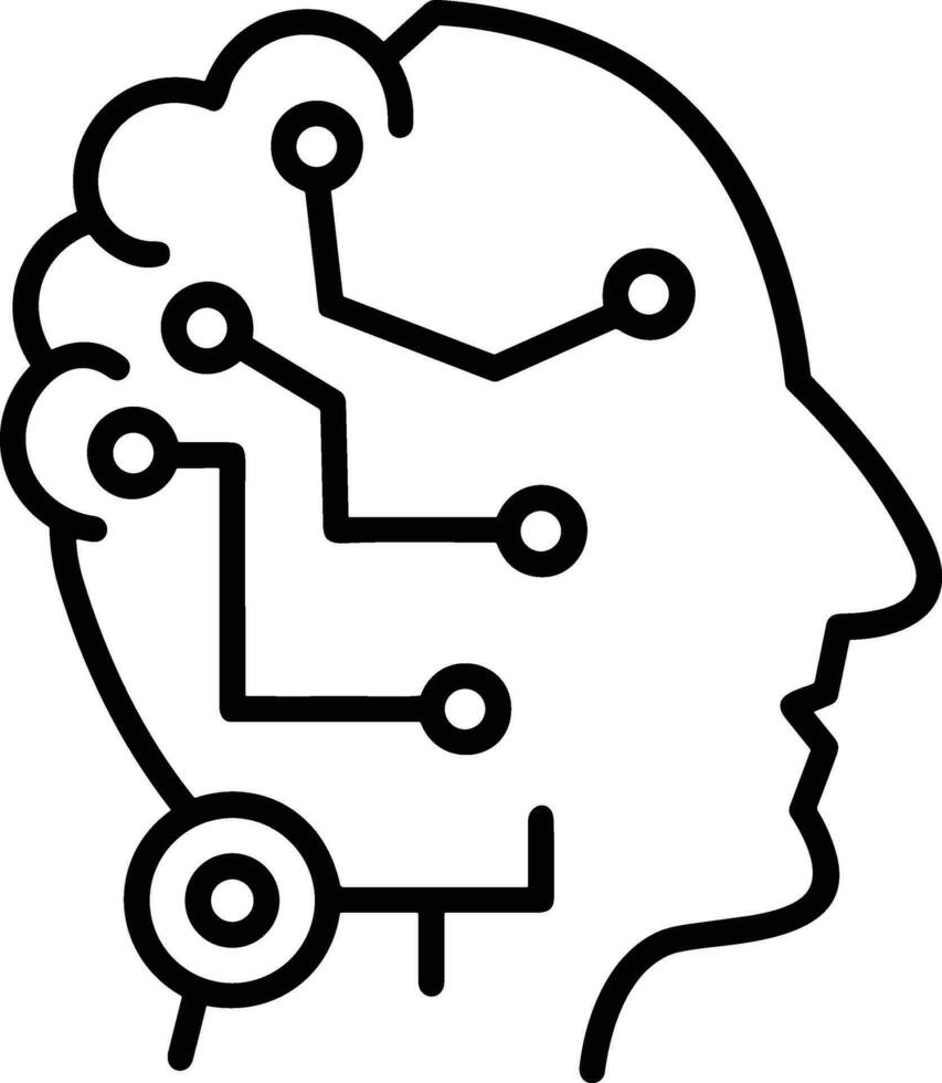 Brain idea symbol icon vector image. Illustration of the creative intelligence think design image. EPS 10