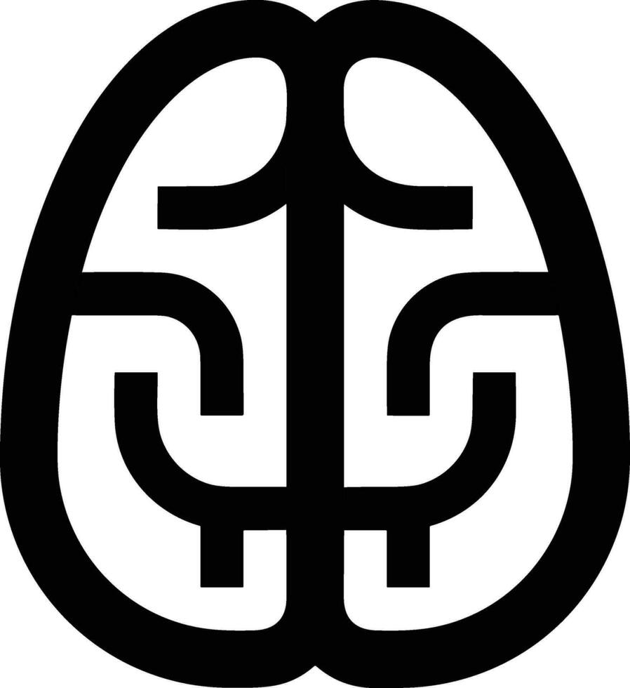 Brain idea symbol icon vector image. Illustration of the creative intelligence think design image. EPS 10