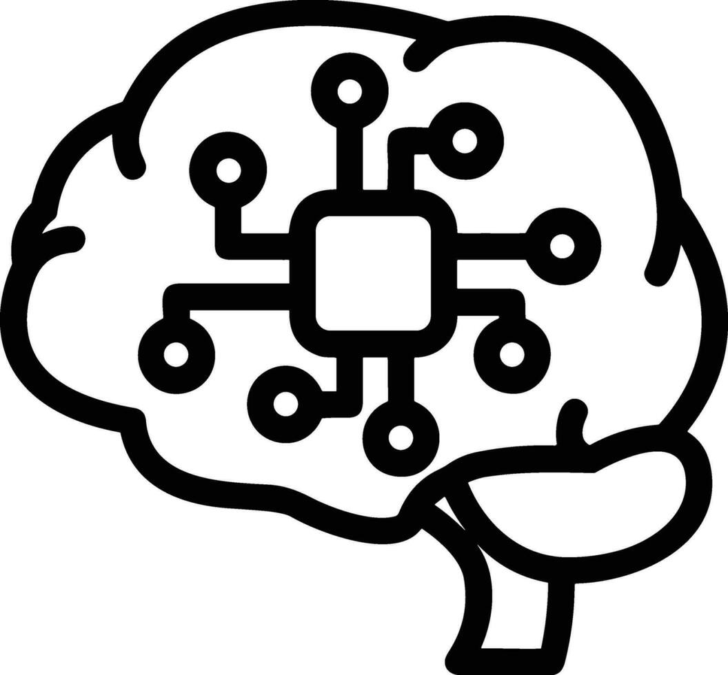 Brain idea symbol icon vector image. Illustration of the creative intelligence think design image. EPS 10