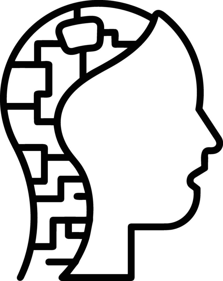 Brain idea symbol icon vector image. Illustration of the creative intelligence think design image. EPS 10