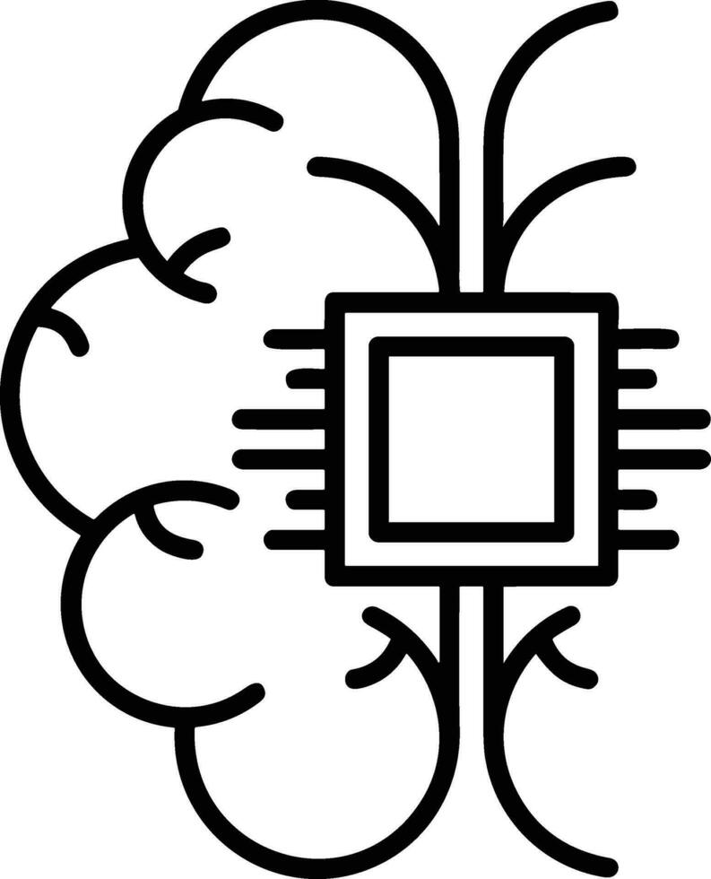 Brain idea symbol icon vector image. Illustration of the creative intelligence think design image. EPS 10