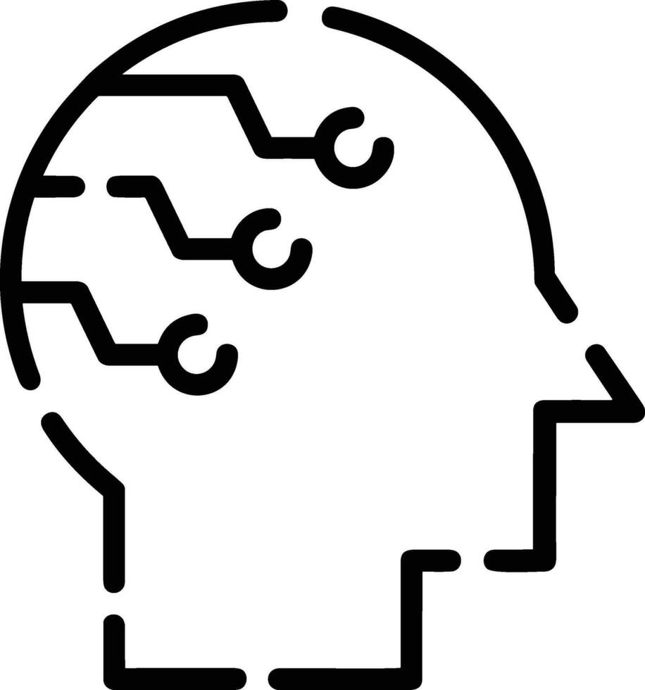 Brain idea symbol icon vector image. Illustration of the creative intelligence think design image. EPS 10