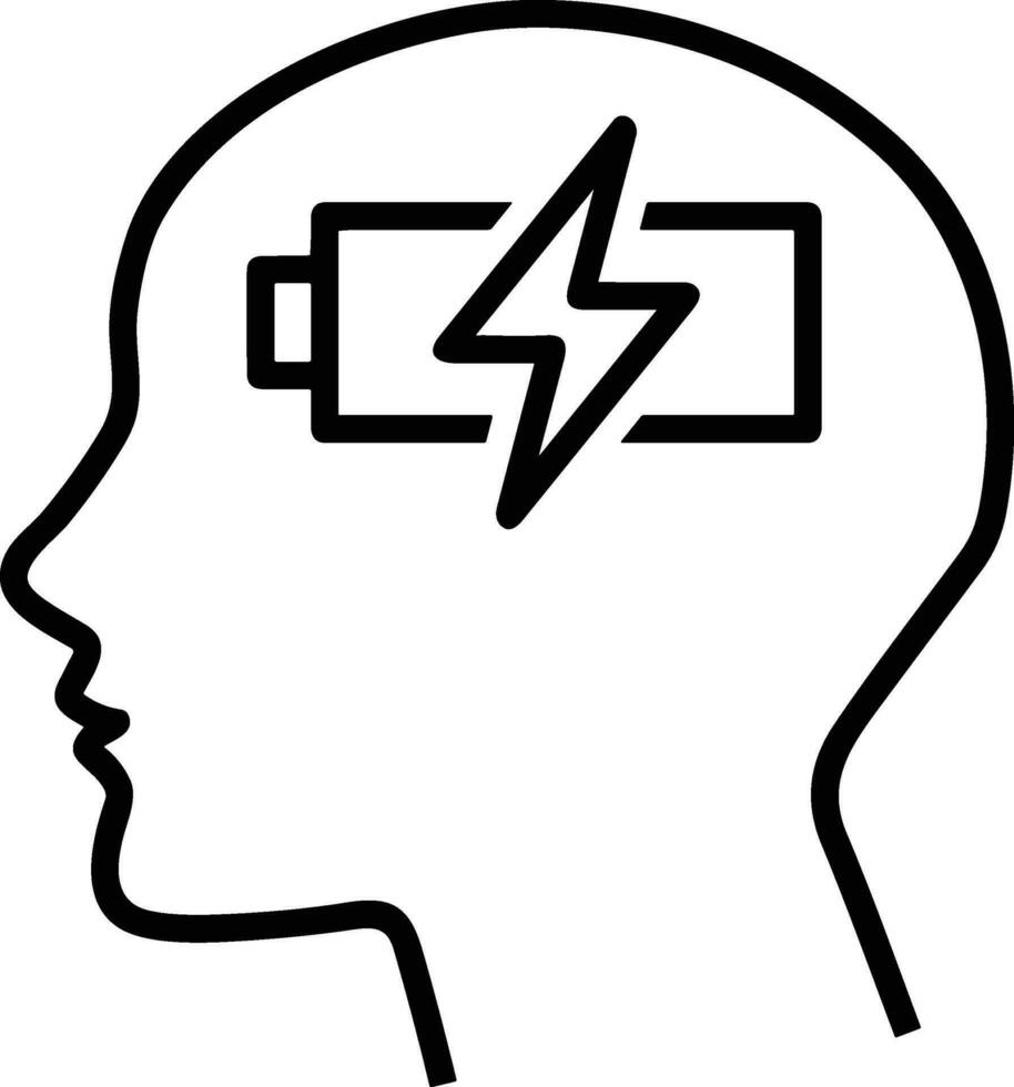 Brain idea symbol icon vector image. Illustration of the creative intelligence think design image. EPS 10