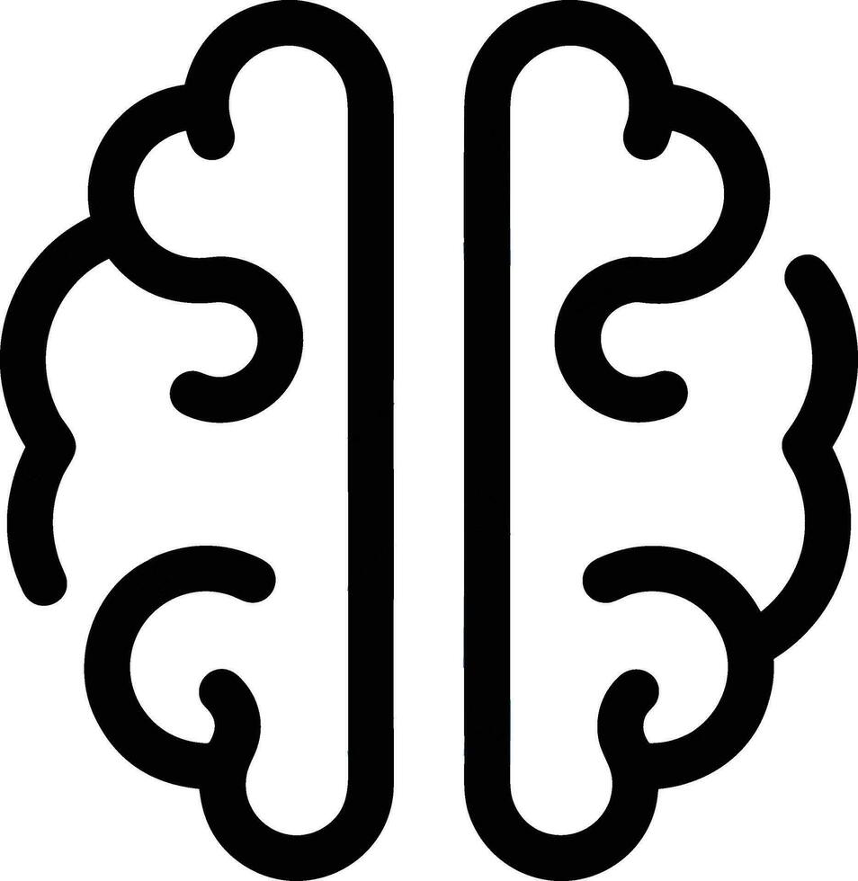 Brain idea symbol icon vector image. Illustration of the creative intelligence think design image. EPS 10