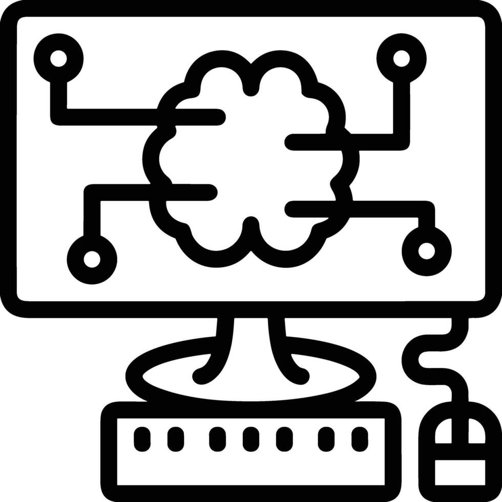 Brain idea symbol icon vector image. Illustration of the creative intelligence think design image. EPS 10