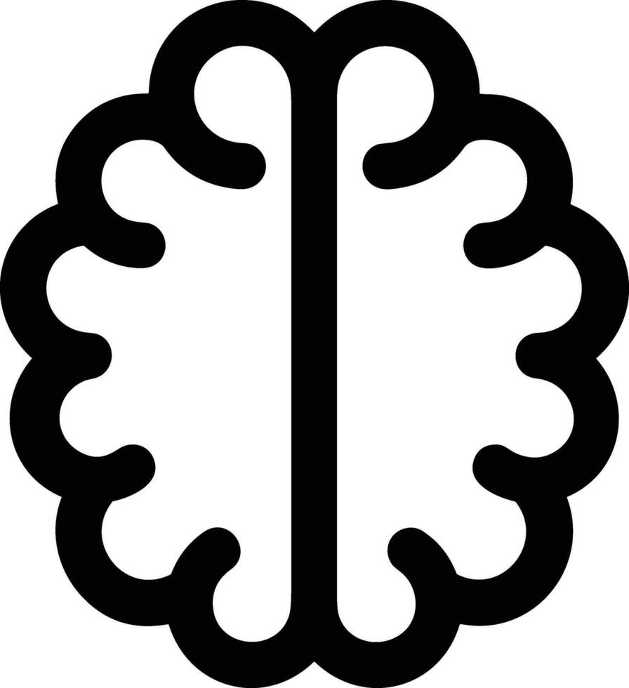 Brain idea symbol icon vector image. Illustration of the creative intelligence think design image. EPS 10