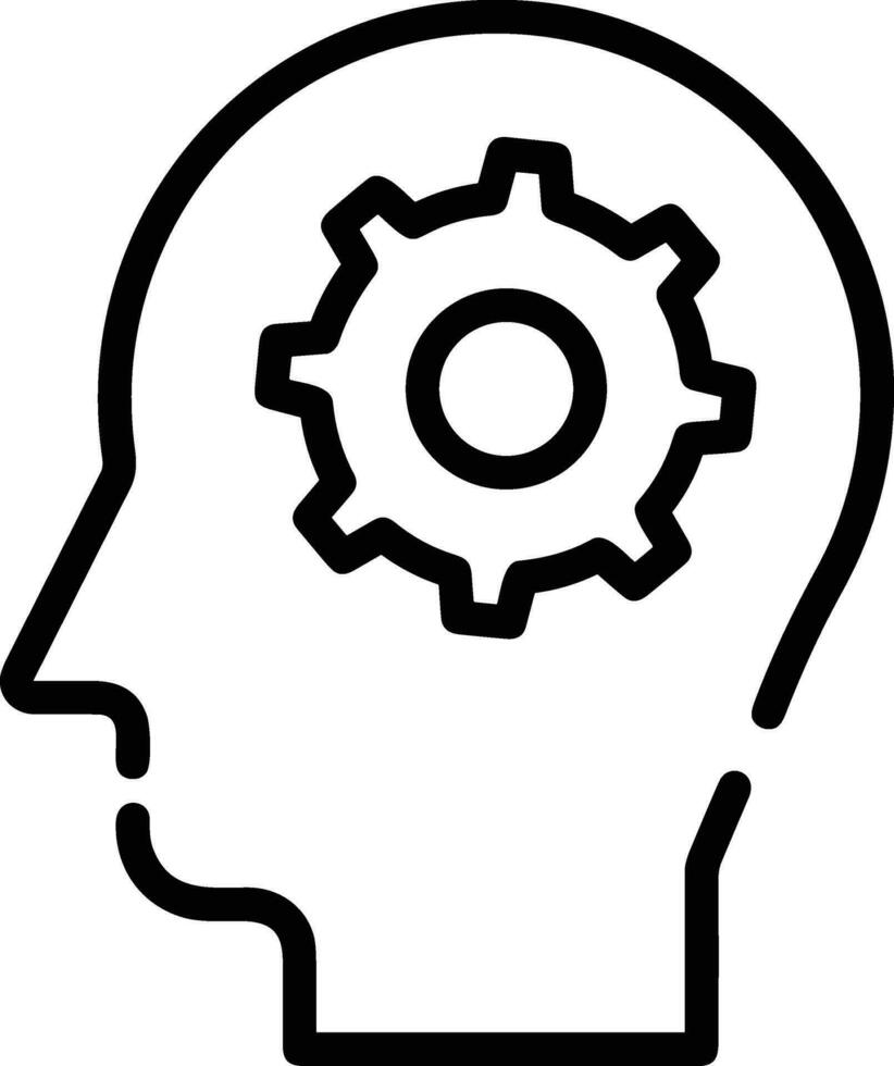 Brain idea symbol icon vector image. Illustration of the creative intelligence think design image. EPS 10