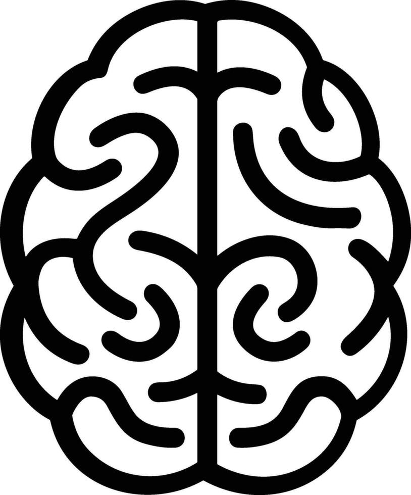 Brain idea symbol icon vector image. Illustration of the creative intelligence think design image. EPS 10