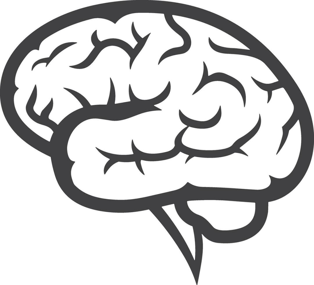 Brain idea symbol icon vector image. Illustration of the creative intelligence think design image. EPS 10