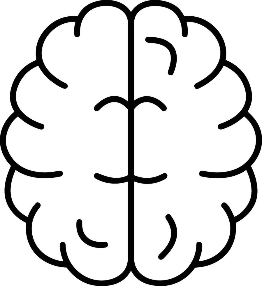 Brain idea symbol icon vector image. Illustration of the creative intelligence think design image. EPS 10