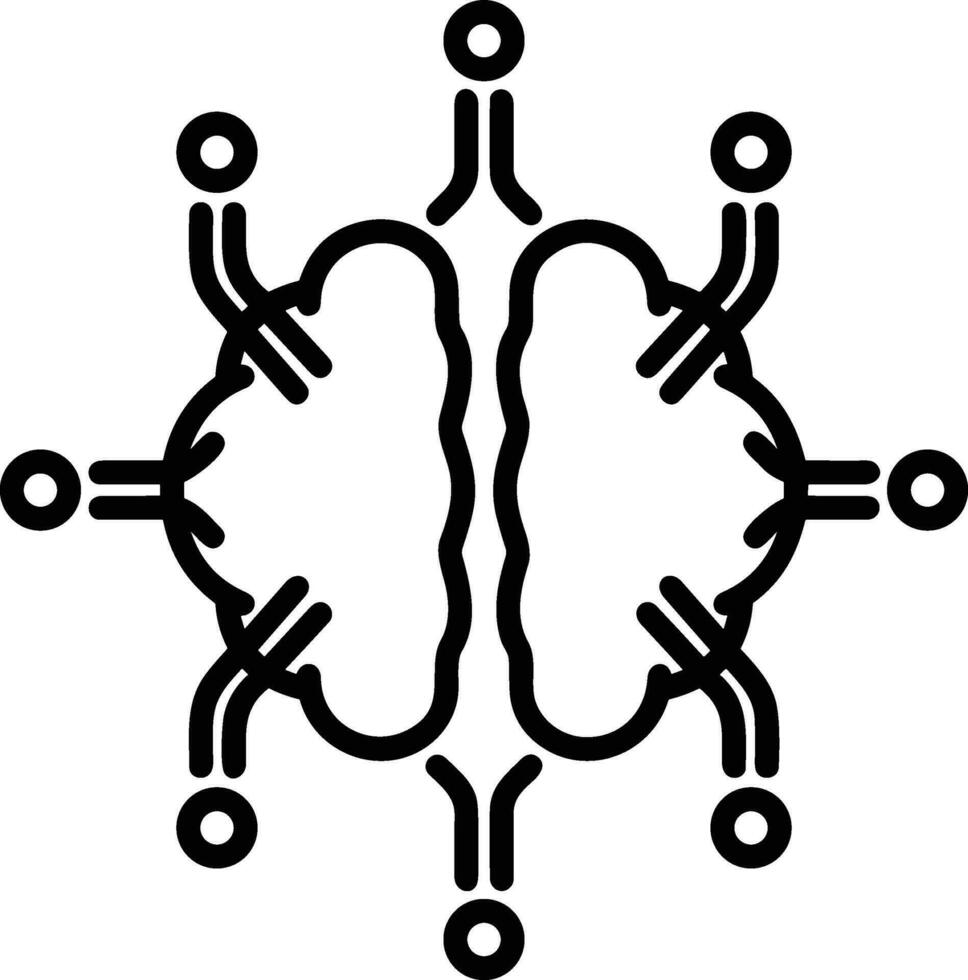 Brain idea symbol icon vector image. Illustration of the creative intelligence think design image. EPS 10
