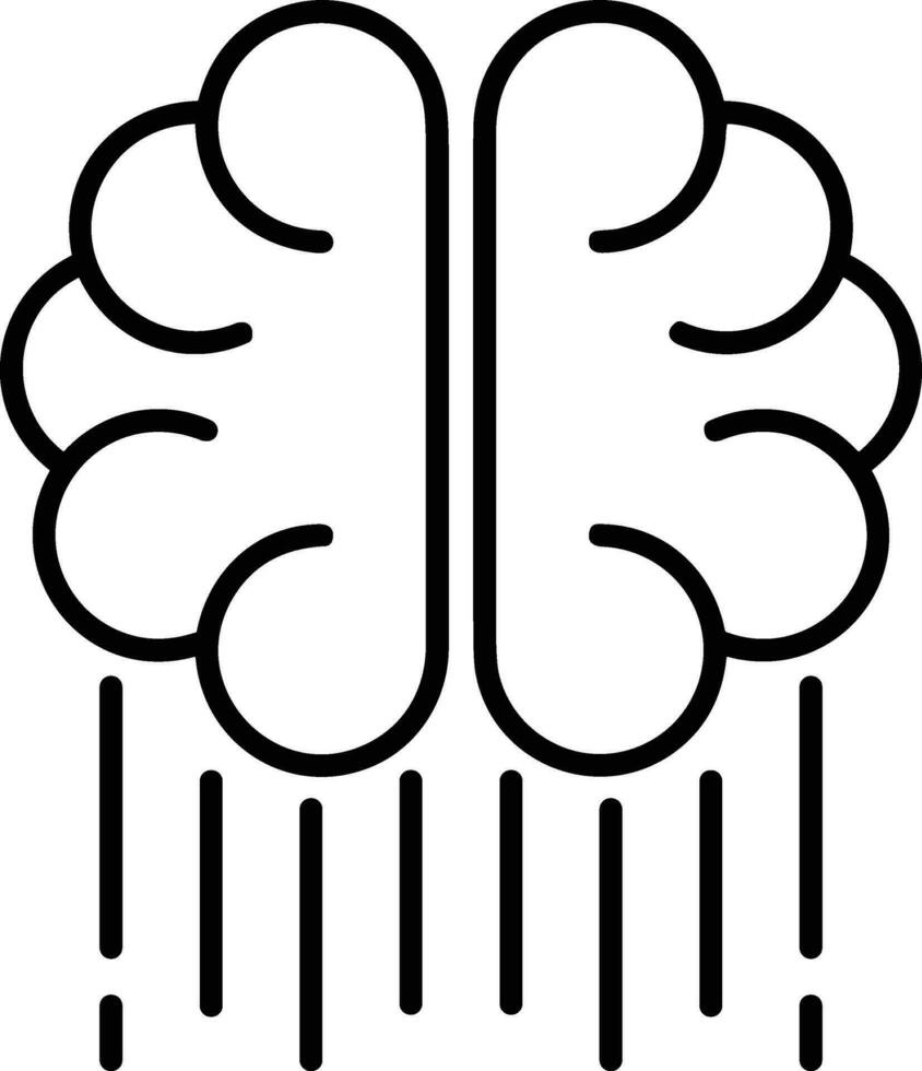 Brain idea symbol icon vector image. Illustration of the creative intelligence think design image. EPS 10