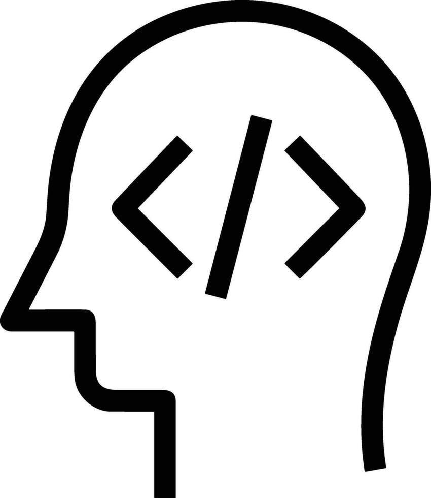 Brain idea symbol icon vector image. Illustration of the creative intelligence think design image. EPS 10