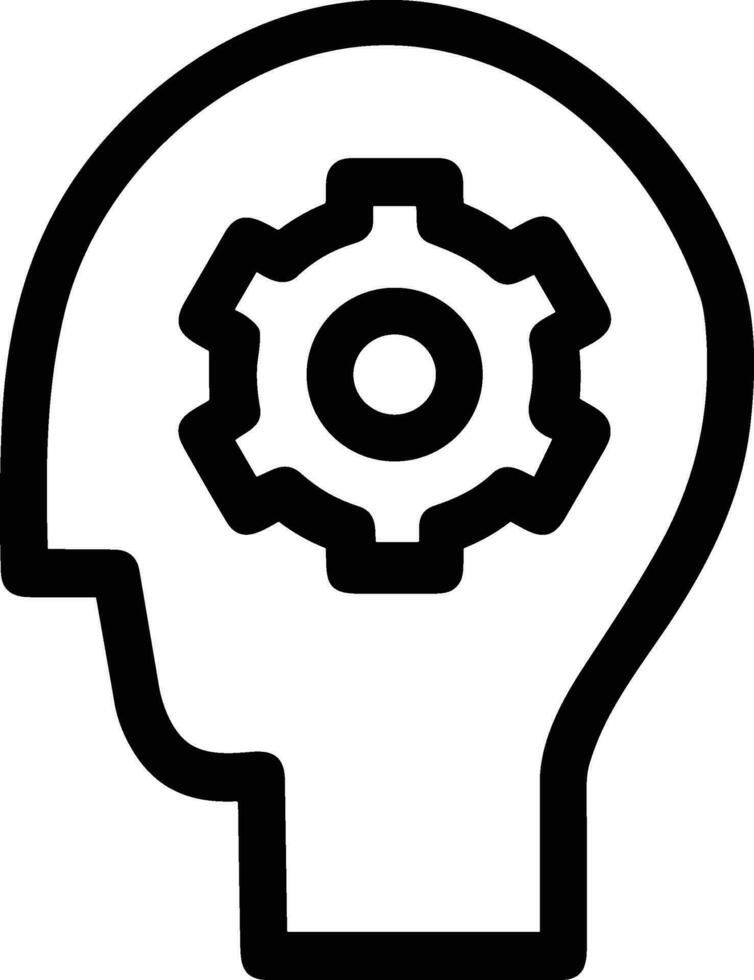 Brain idea symbol icon vector image. Illustration of the creative intelligence think design image. EPS 10