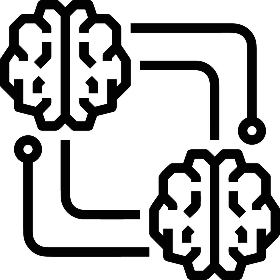 Brain idea symbol icon vector image. Illustration of the creative intelligence think design image. EPS 10