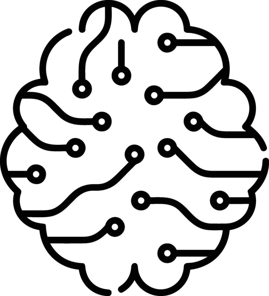 Brain idea symbol icon vector image. Illustration of the creative intelligence think design image. EPS 10
