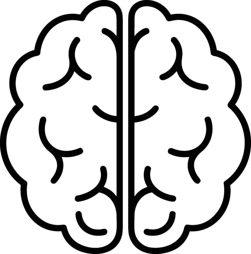 Brain idea symbol icon vector image. Illustration of the creative intelligence think design image. EPS 10