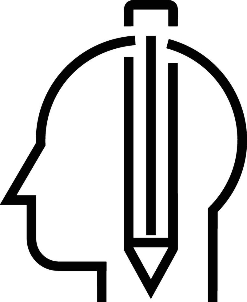 Brain idea symbol icon vector image. Illustration of the creative intelligence think design image. EPS 10