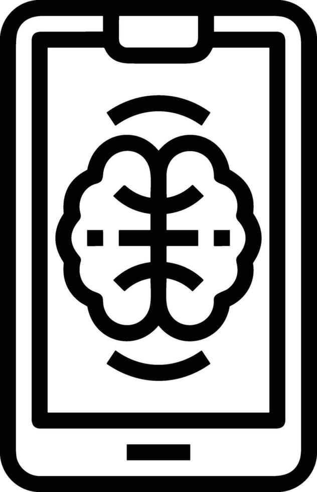 Brain idea symbol icon vector image. Illustration of the creative intelligence think design image. EPS 10