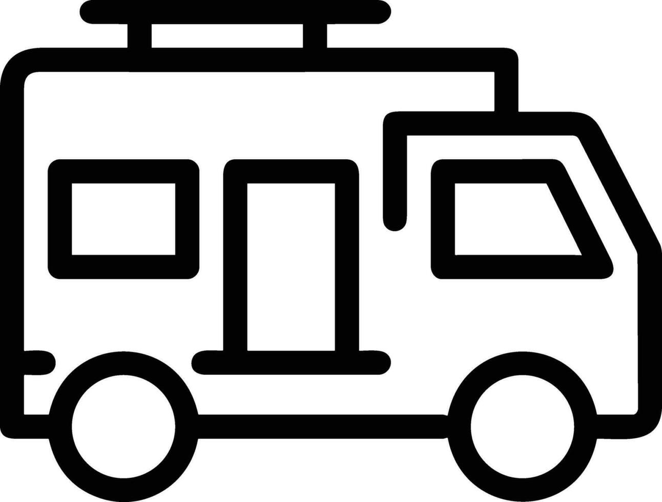 Bus transportation symbol icon vector image. Illustration of the silhouette bus transport public travel design image. EPS 10