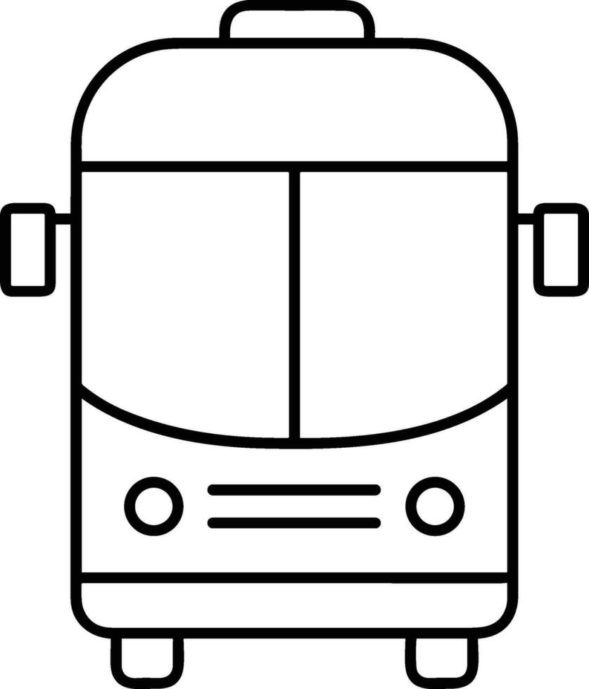 Bus transportation symbol icon vector image. Illustration of the silhouette bus transport public travel design image. EPS 10