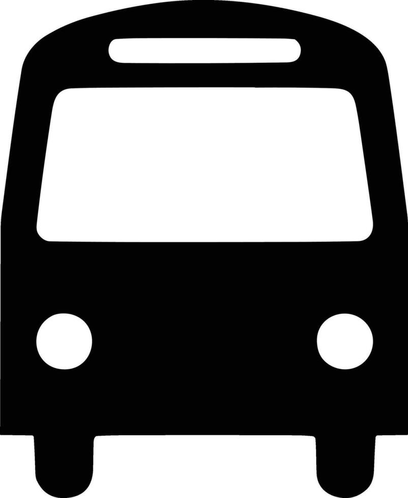 Bus transportation symbol icon vector image. Illustration of the silhouette bus transport public travel design image. EPS 10