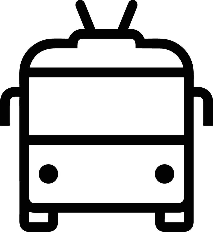 Bus transportation symbol icon vector image. Illustration of the silhouette bus transport public travel design image. EPS 10