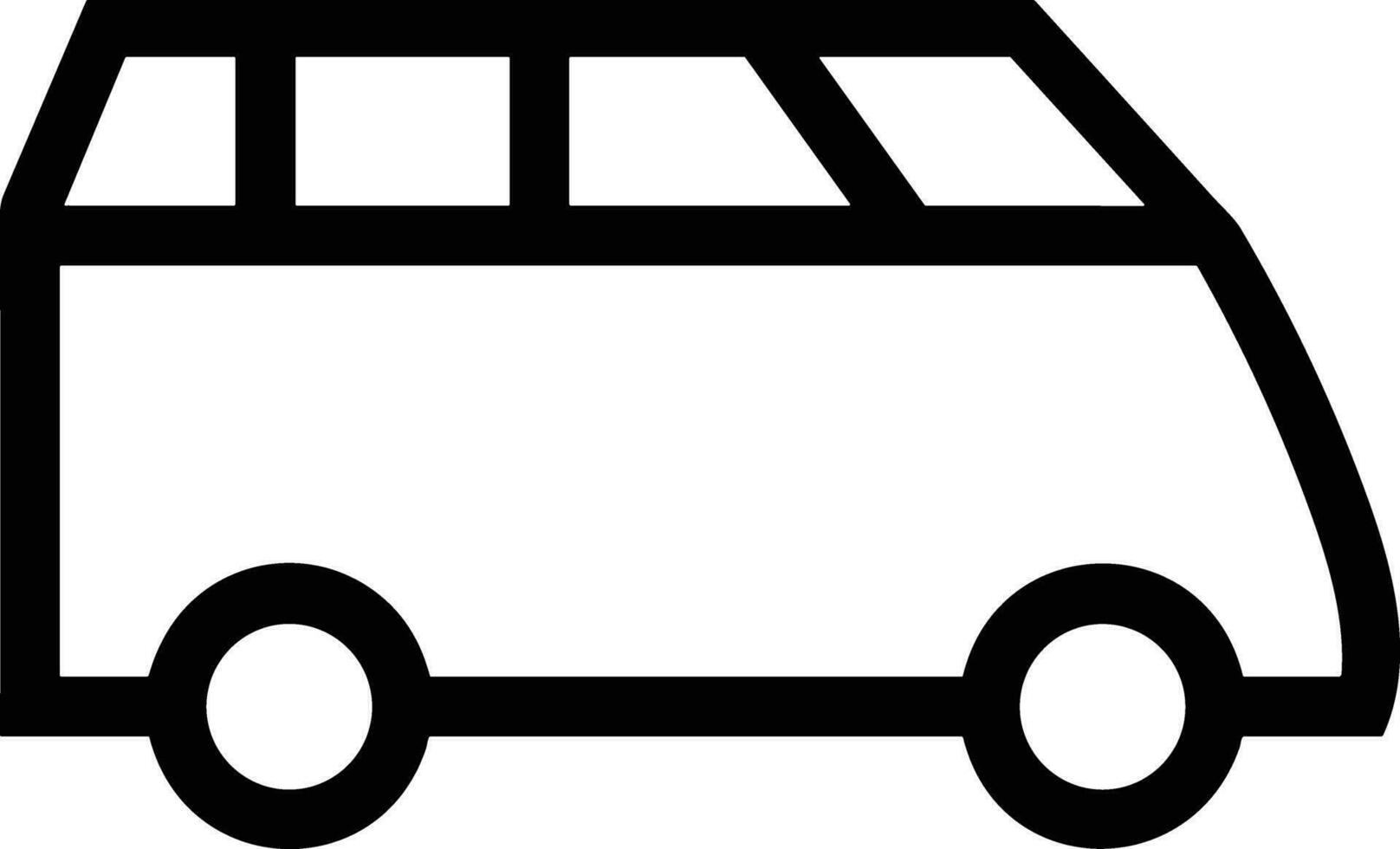 Bus transportation symbol icon vector image. Illustration of the silhouette bus transport public travel design image. EPS 10
