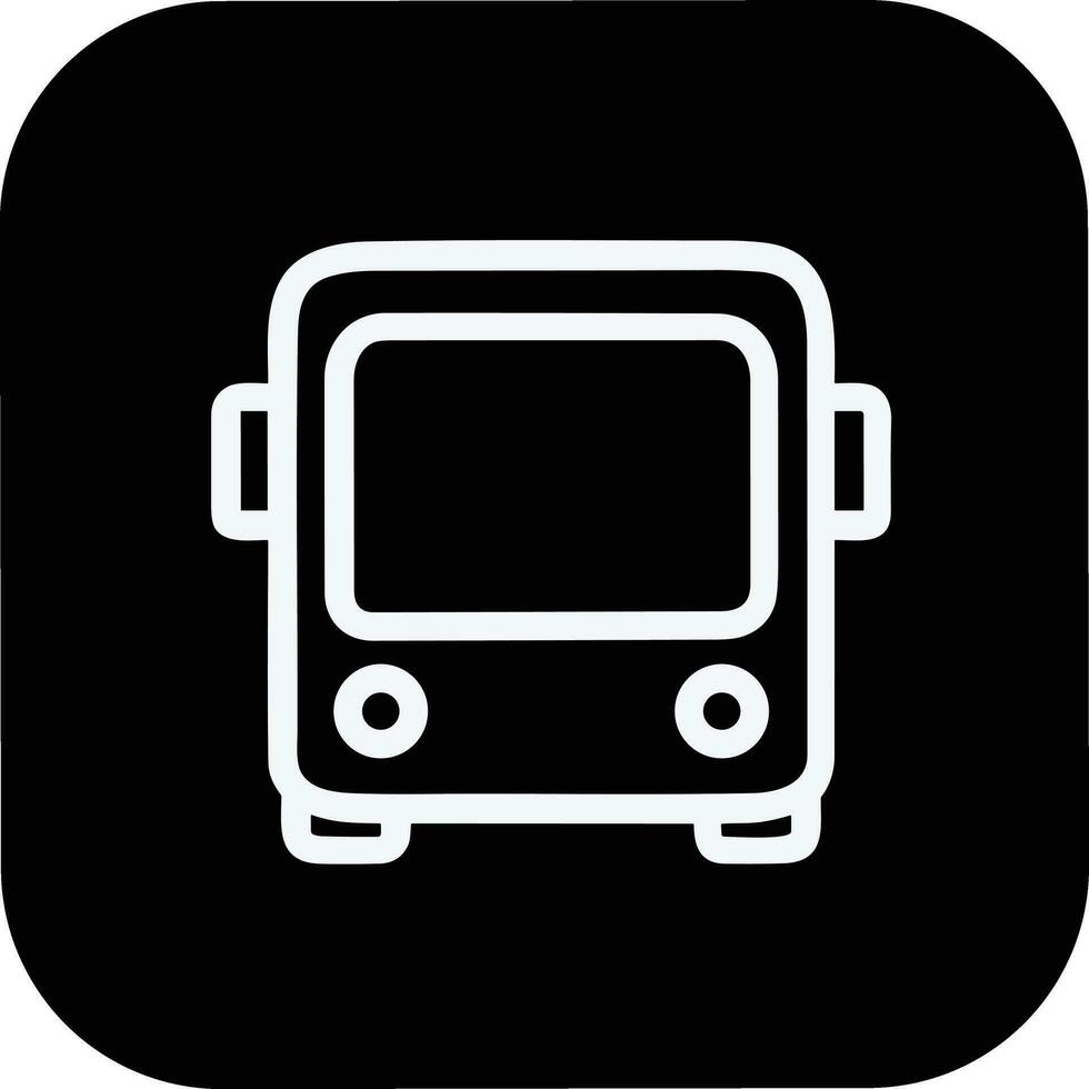 Bus transportation symbol icon vector image. Illustration of the silhouette bus transport public travel design image. EPS 10