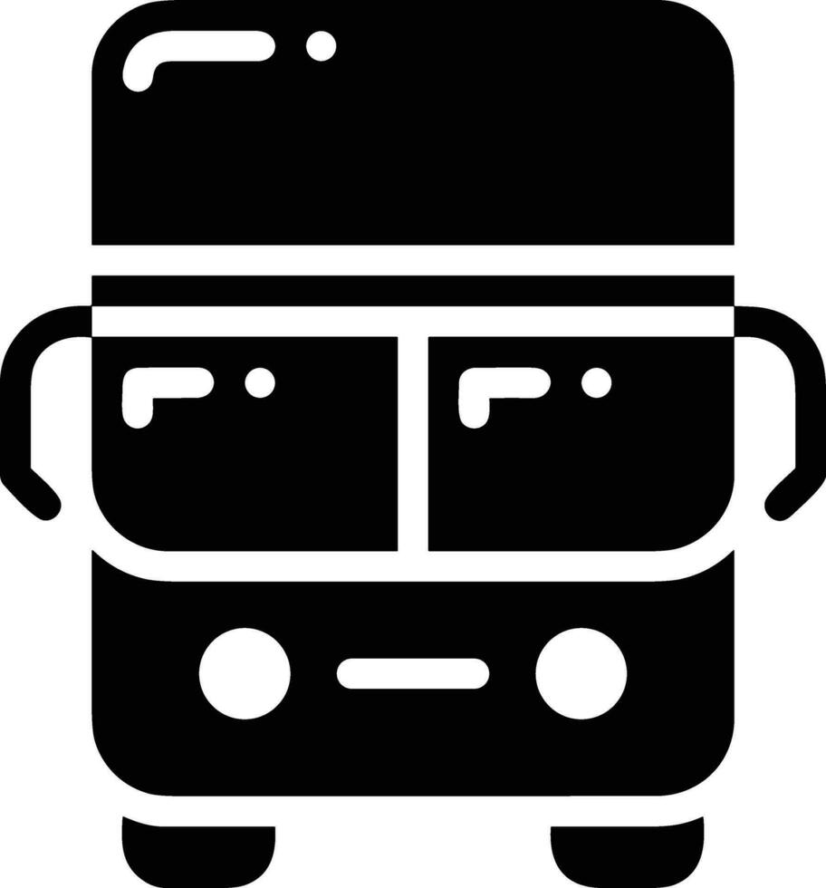 Bus transportation symbol icon vector image. Illustration of the silhouette bus transport public travel design image. EPS 10