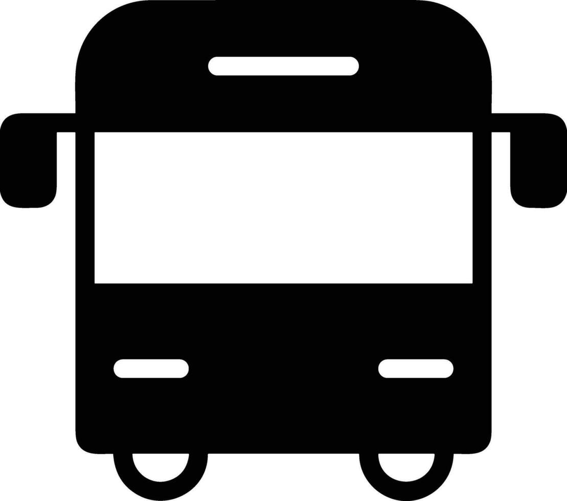 Bus transportation symbol icon vector image. Illustration of the silhouette bus transport public travel design image. EPS 10