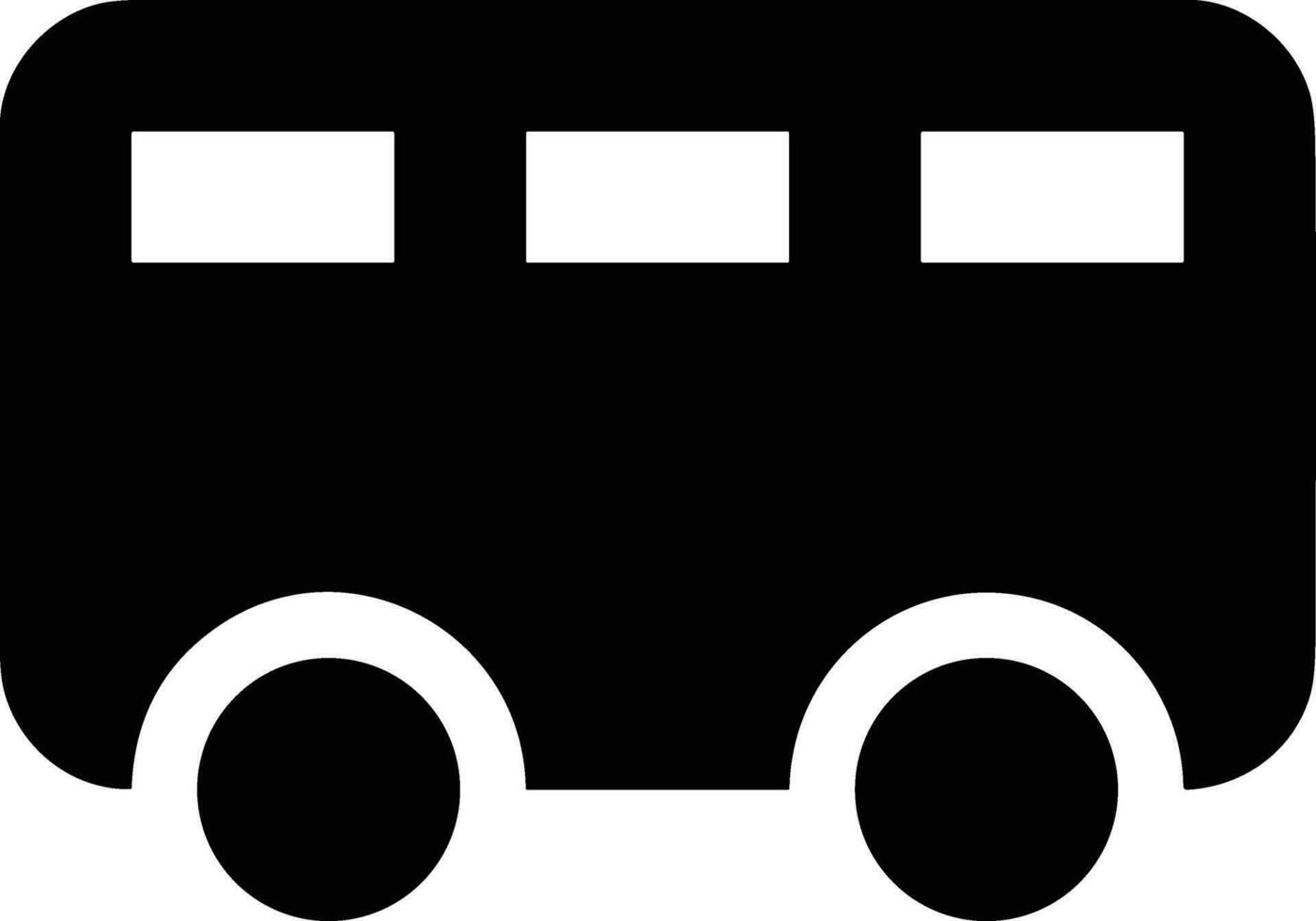 Bus transportation symbol icon vector image. Illustration of the silhouette bus transport public travel design image. EPS 10