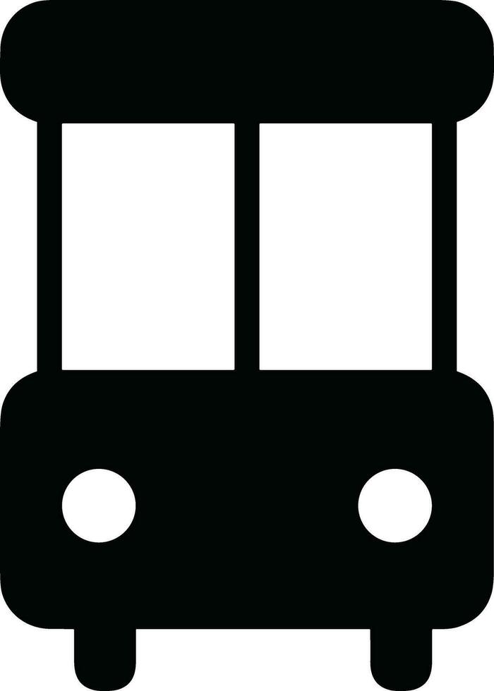 Bus transportation symbol icon vector image. Illustration of the silhouette bus transport public travel design image. EPS 10