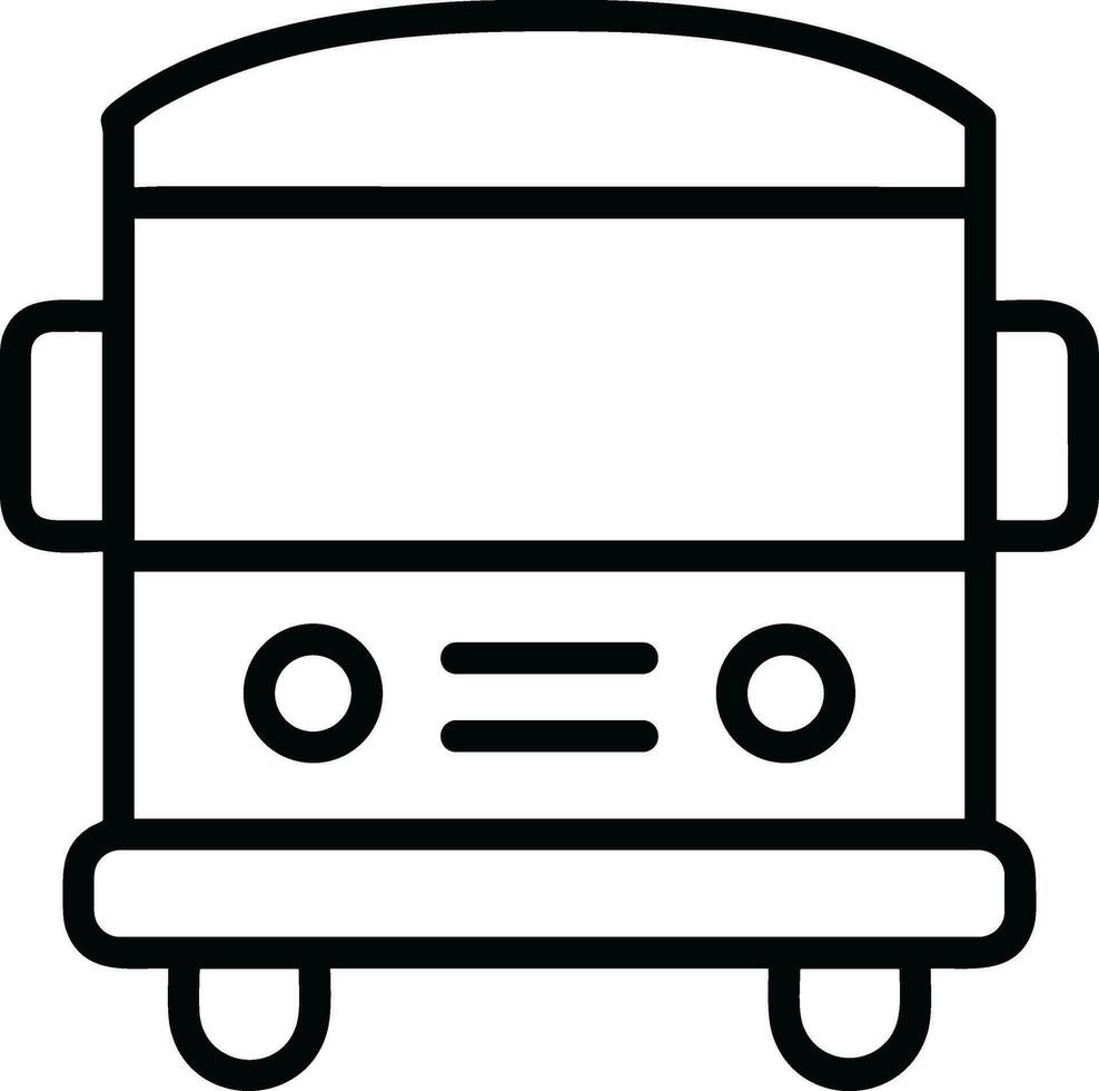 Bus transportation symbol icon vector image. Illustration of the silhouette bus transport public travel design image. EPS 10