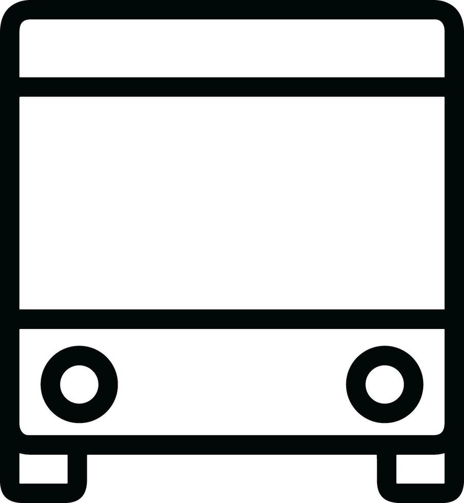 Bus transportation symbol icon vector image. Illustration of the silhouette bus transport public travel design image. EPS 10