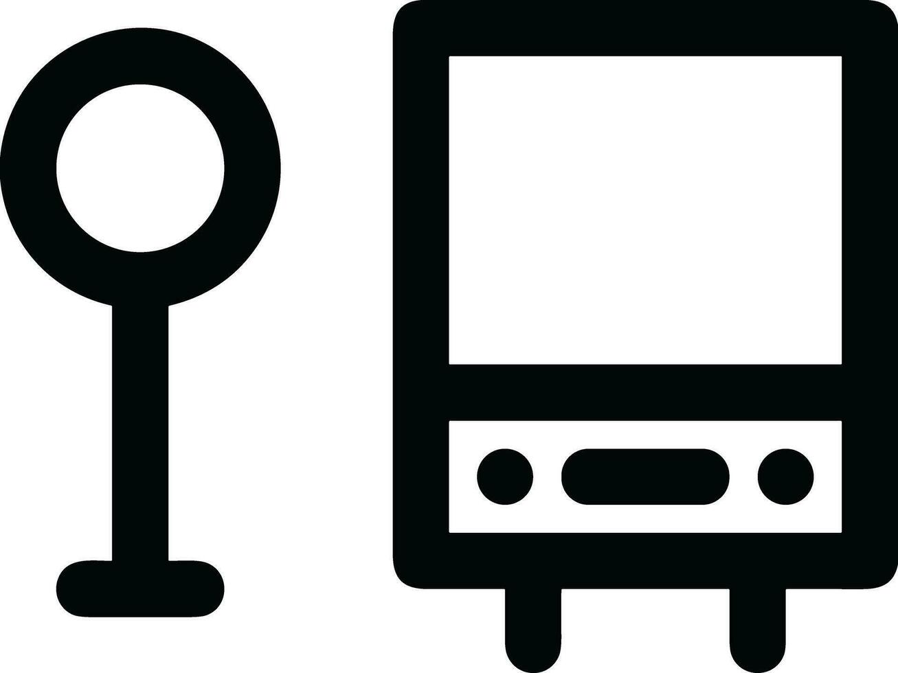 Bus transportation symbol icon vector image. Illustration of the silhouette bus transport public travel design image. EPS 10