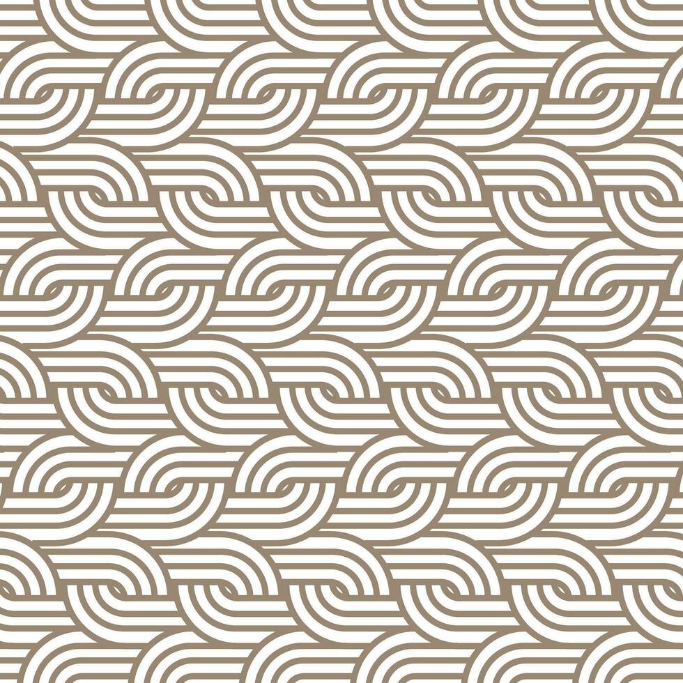 Abstract seamless pattern with monochrome striped elements vector background