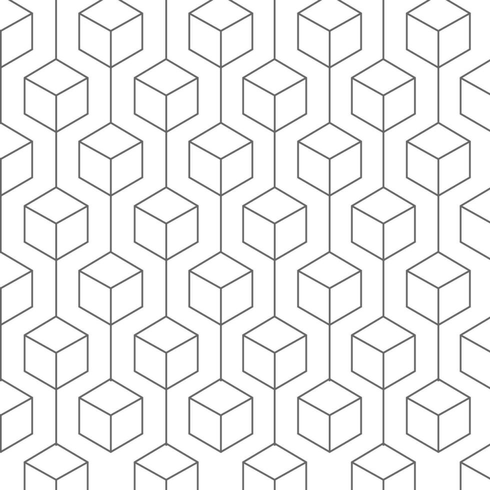 Vector seamless pattern repeating geometric hexagons background