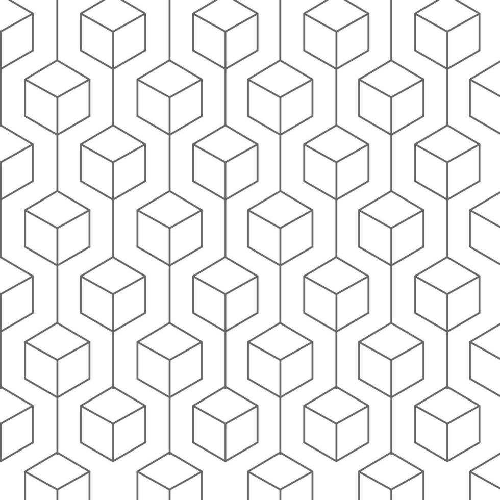 Vector seamless pattern repeating geometric hexagons background