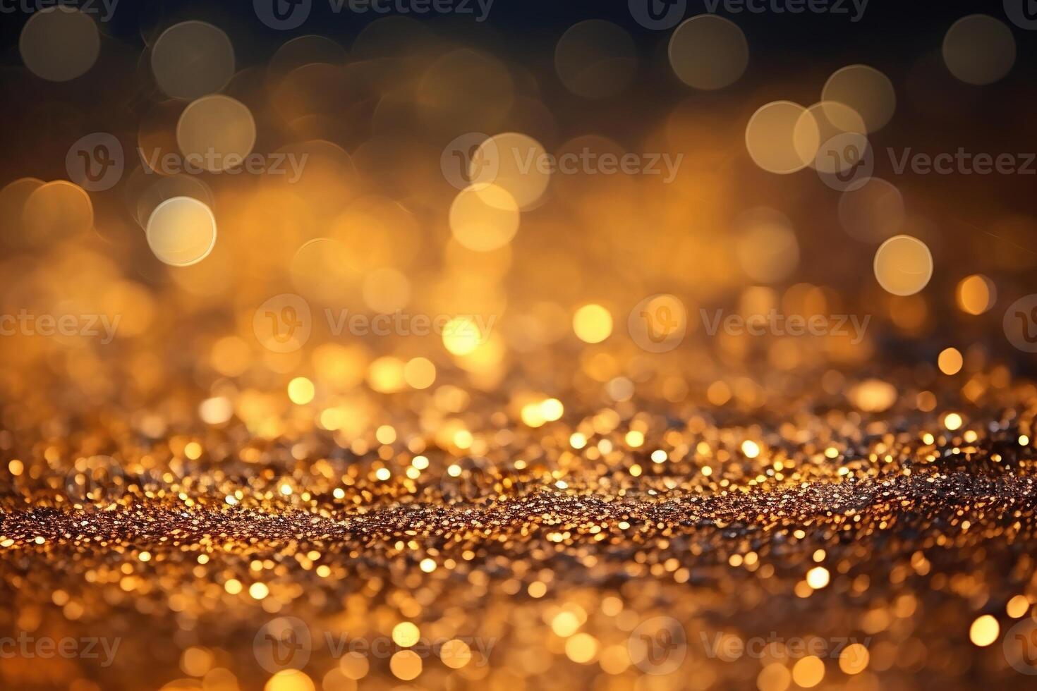 Abstract gold glitter bokeh texture background. photo