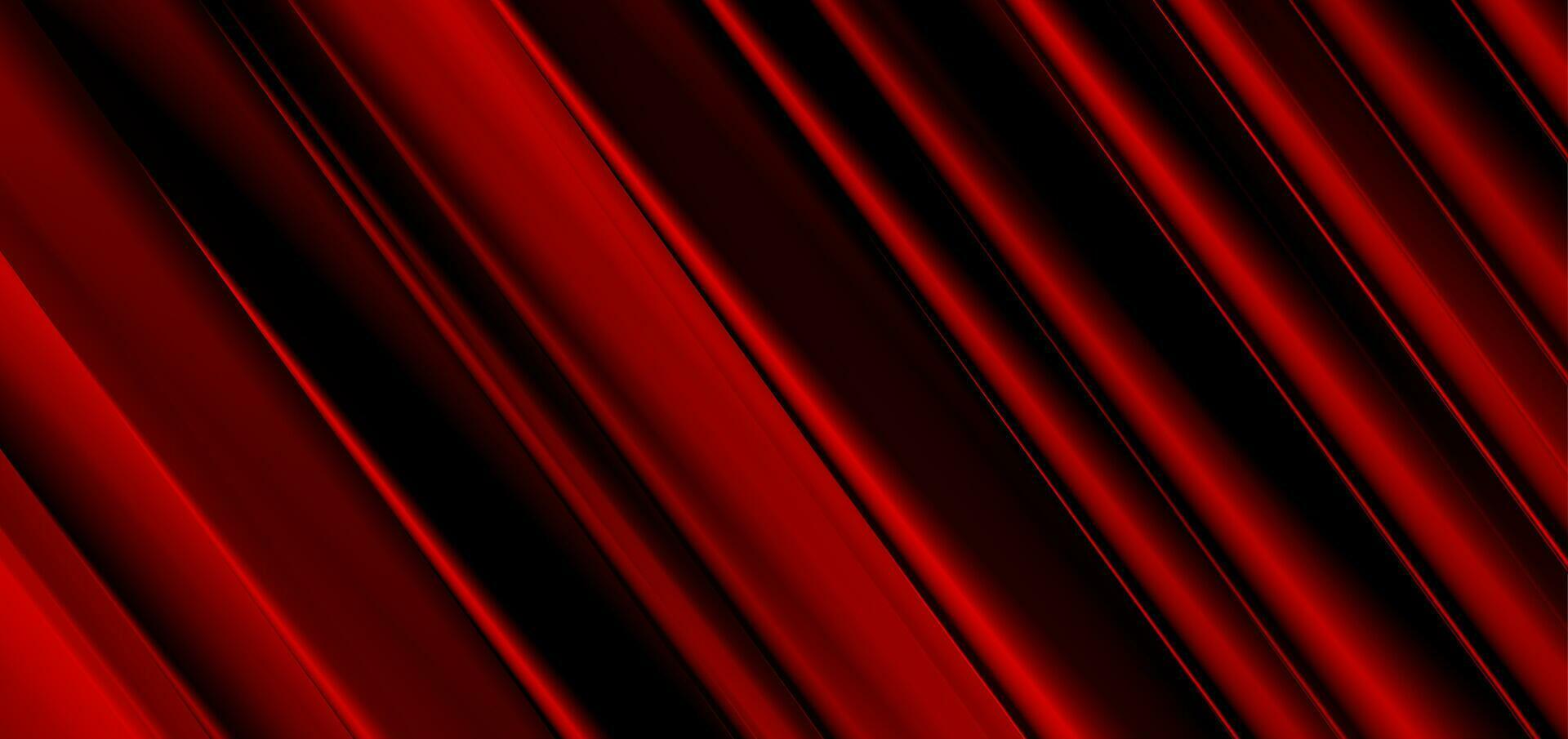 Dark red smooth stripes abstract tech background vector