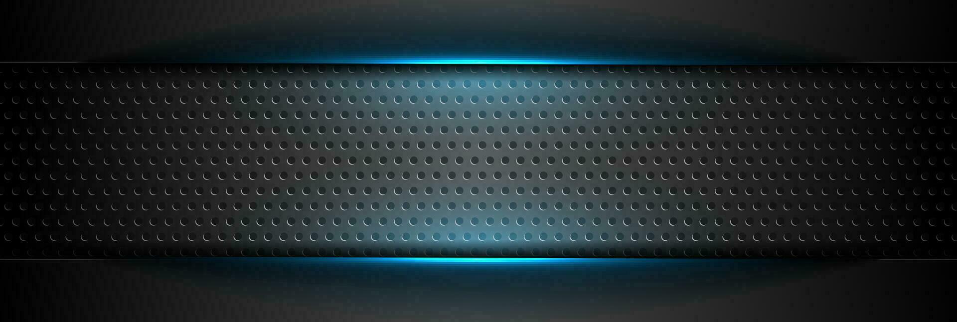 Futuristic technology background with blue glowing lines vector