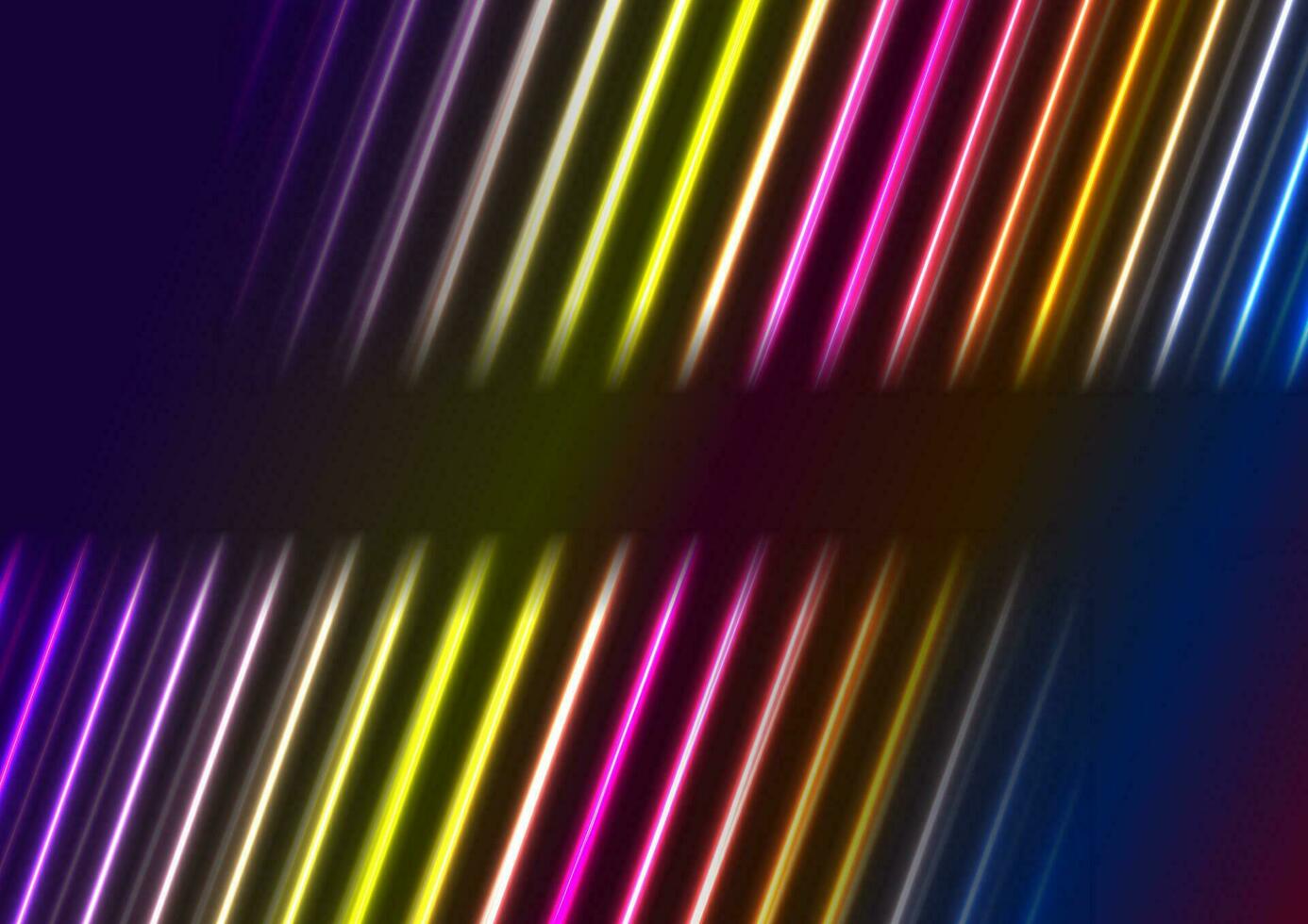 Colorful neon laser rays abstract background vector